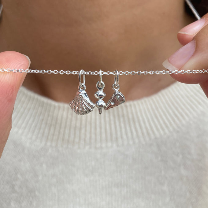 Cheese Pendant | Silver