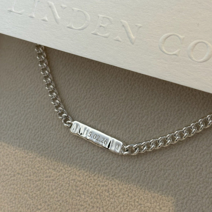 Anvil Tag Custom Bracelet | Silver