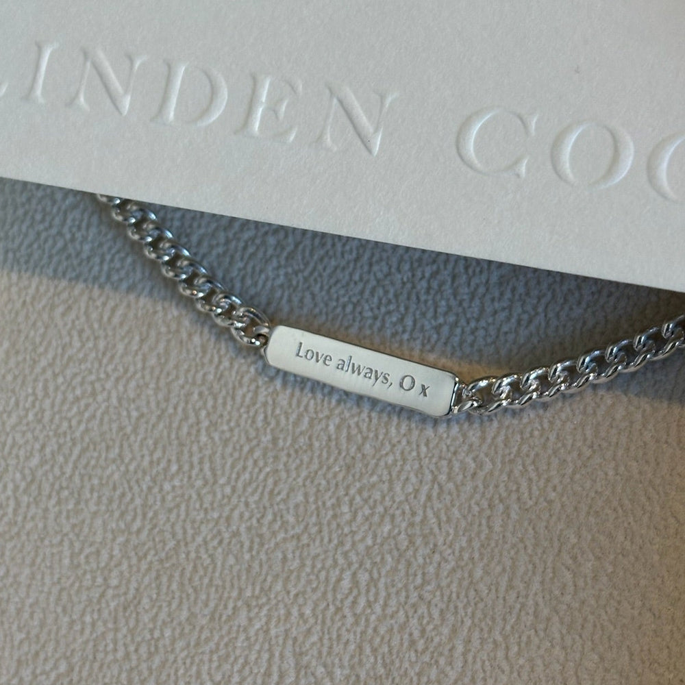 Anvil Tag Custom Bracelet | Silver