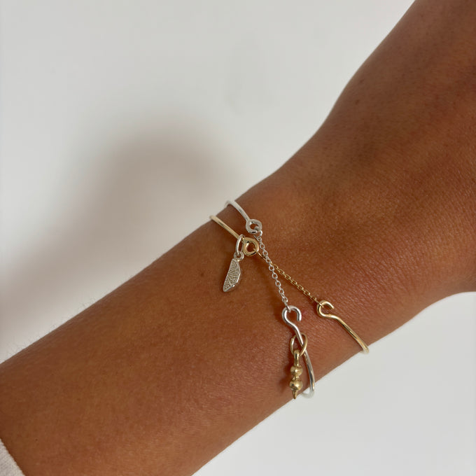 Pendant Weave Bracelet | Silver
