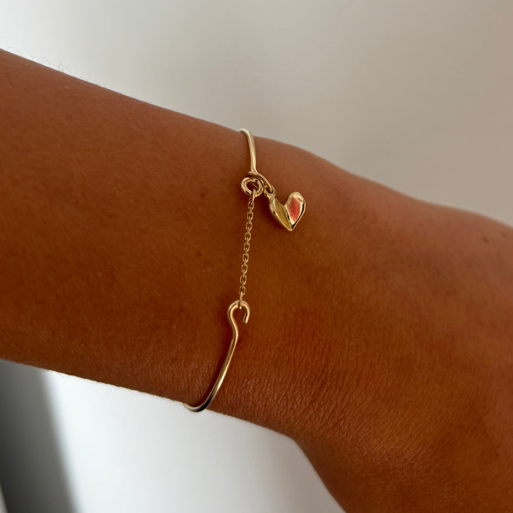 Pendant Weave Bracelet | Yellow Gold