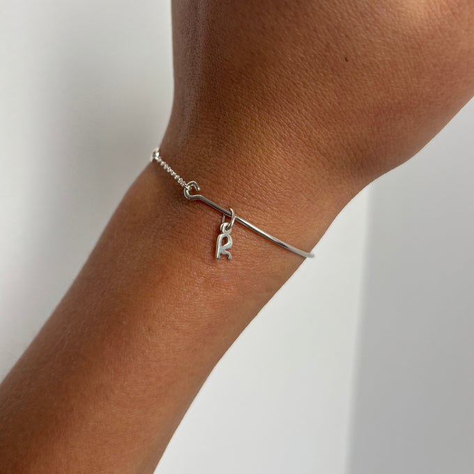 Pendant Weave Bracelet | Silver