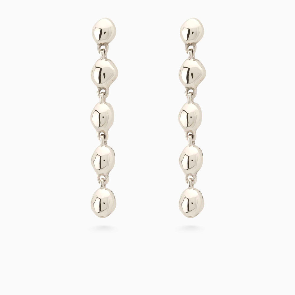 Ripple Drop Earring | Silver