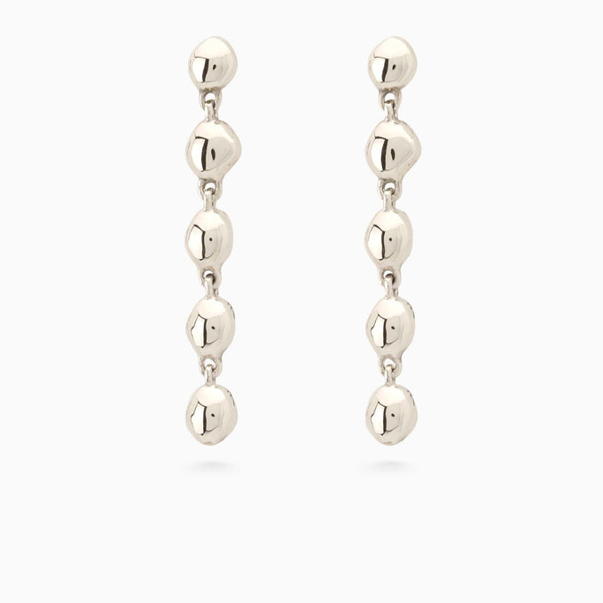 Ripple Drop Earring | Silver