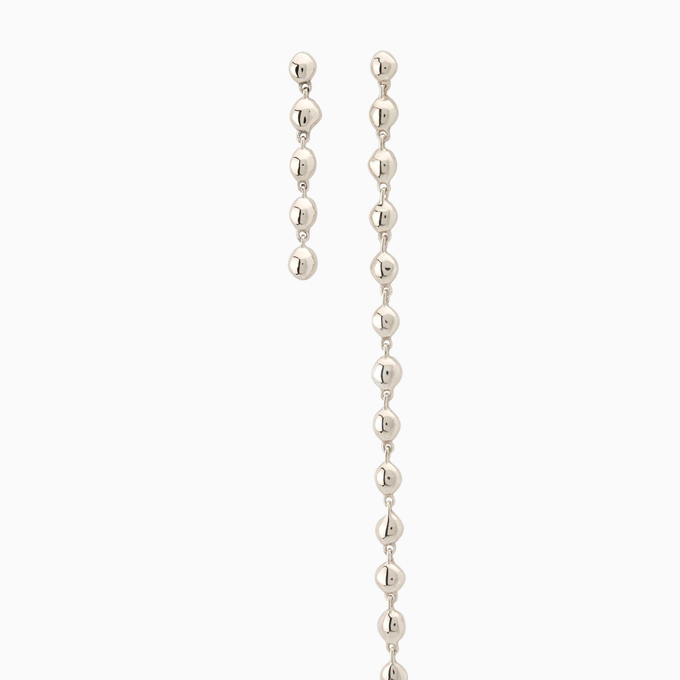 Ripple Drop Earring | Silver
