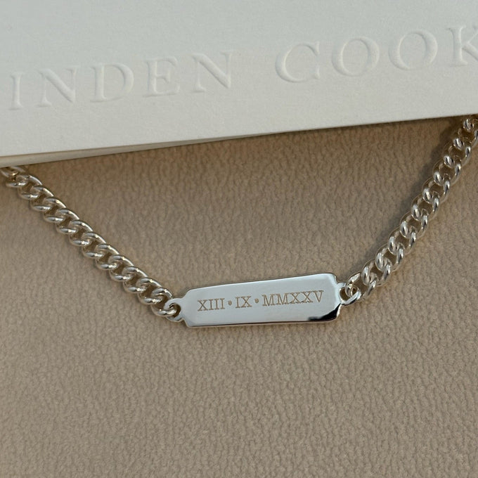 Anvil Tag Custom Bracelet | Silver