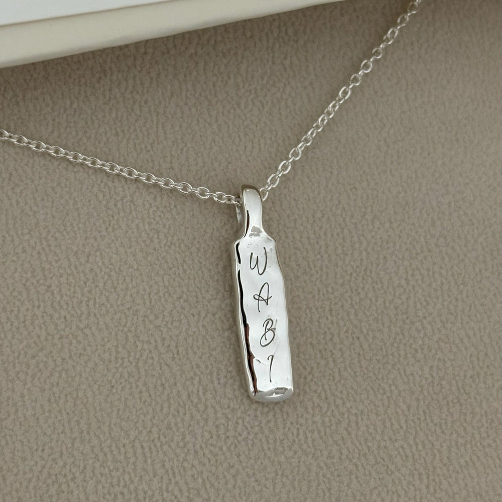 Custom Organic Tag Narrow | Silver