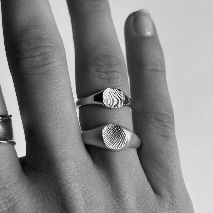 Impression™ Petite Square Signet Ring | Rose Gold