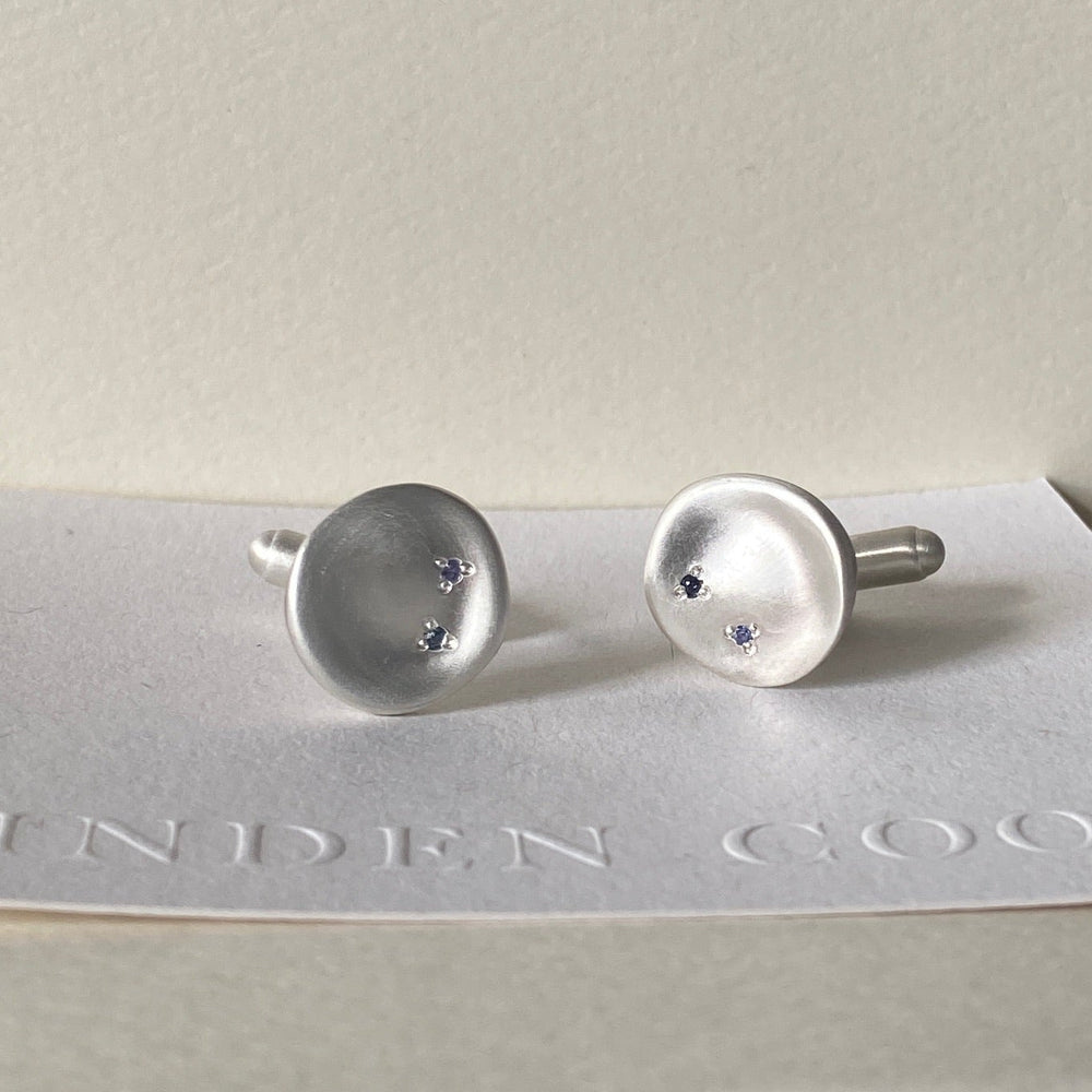 Signature Stone Cufflinks | Silver