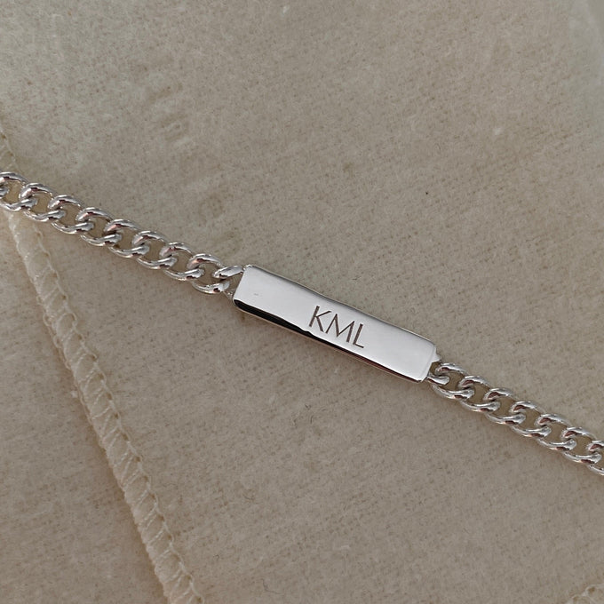 Anvil Tag Custom Bracelet | Silver