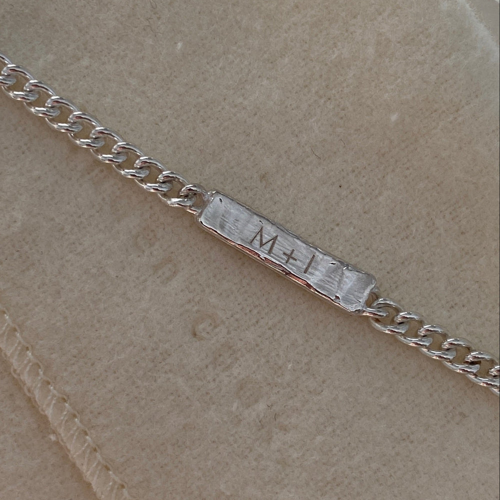 Anvil Tag Custom Bracelet | Silver