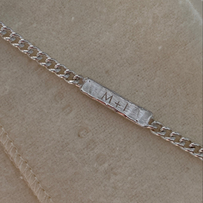 Anvil Tag Custom Bracelet | Silver