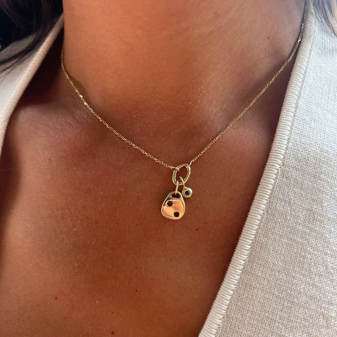 Delicate Hinge Link Necklace | Gold