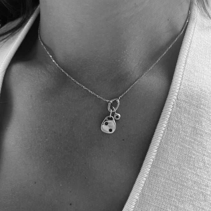 Delicate Hinge Link Necklace | Silver