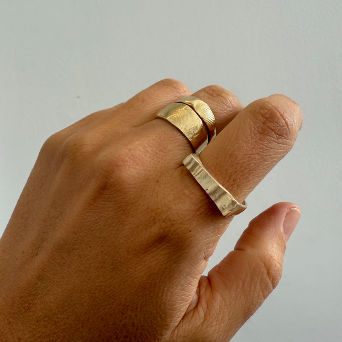 Veil Ring | Solid Yellow Gold