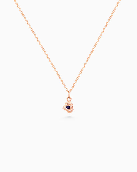 Ingot Stone Pendant | Rose Gold