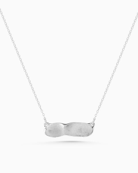 Impression Bar Necklace | Silver