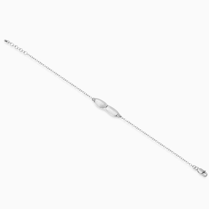 Impression Bar Bracelet | Silver