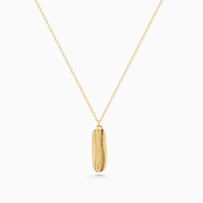 Impression Bar Necklace | Yellow Gold