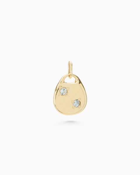 Round Stone Pendant | Yellow Gold