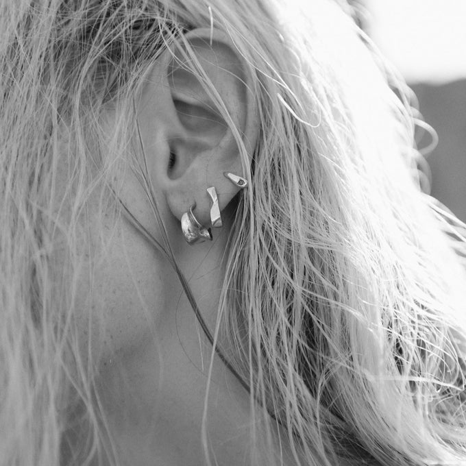 Echo Hoops | Silver