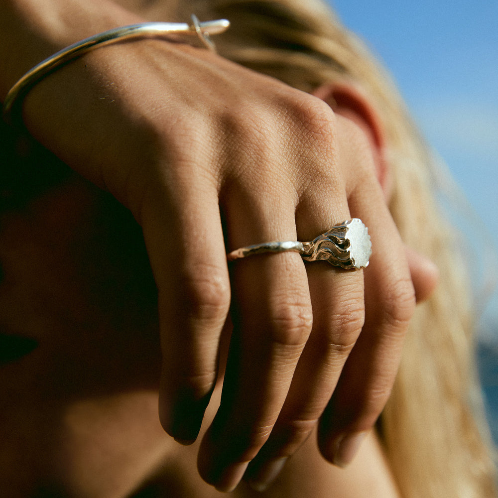 Sculpt Signet Ring | Silver
