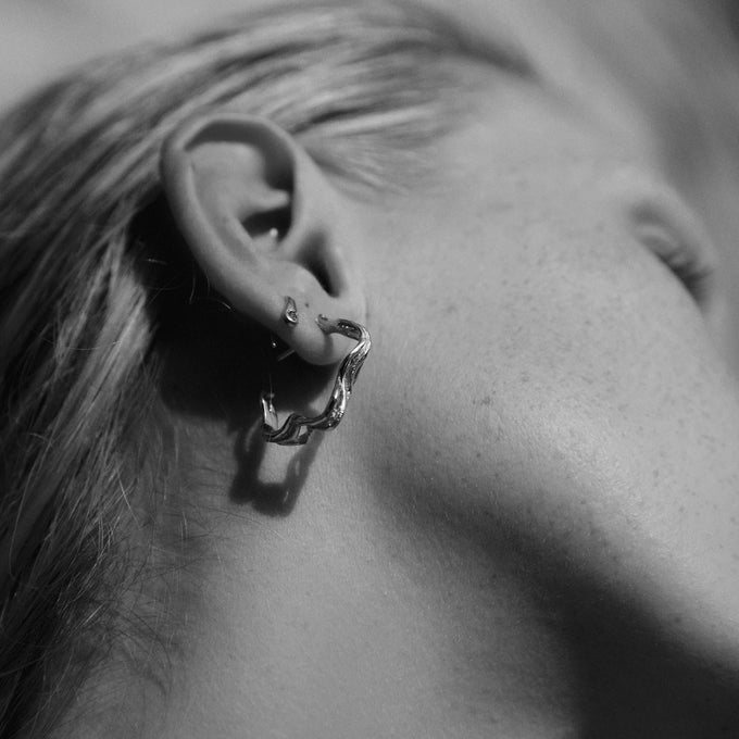 Sculpt Hoops | Rose Gold