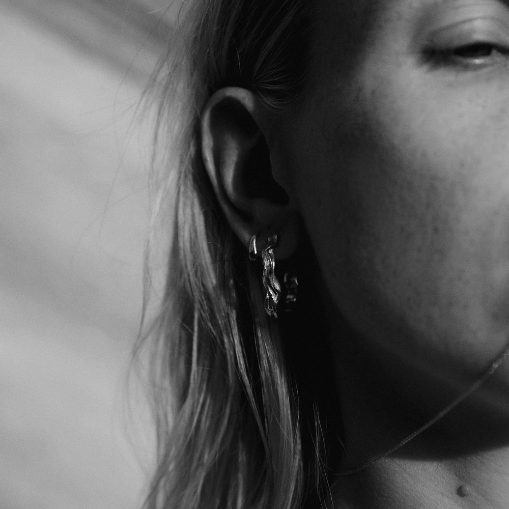 Sculpt Hoops | Rose Gold