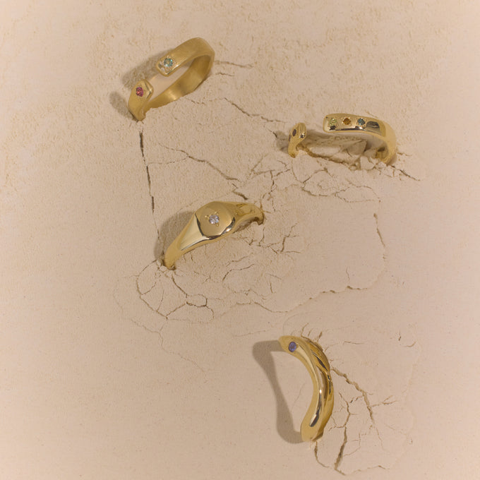 Open Stone Ring 1.0 | Solid Gold