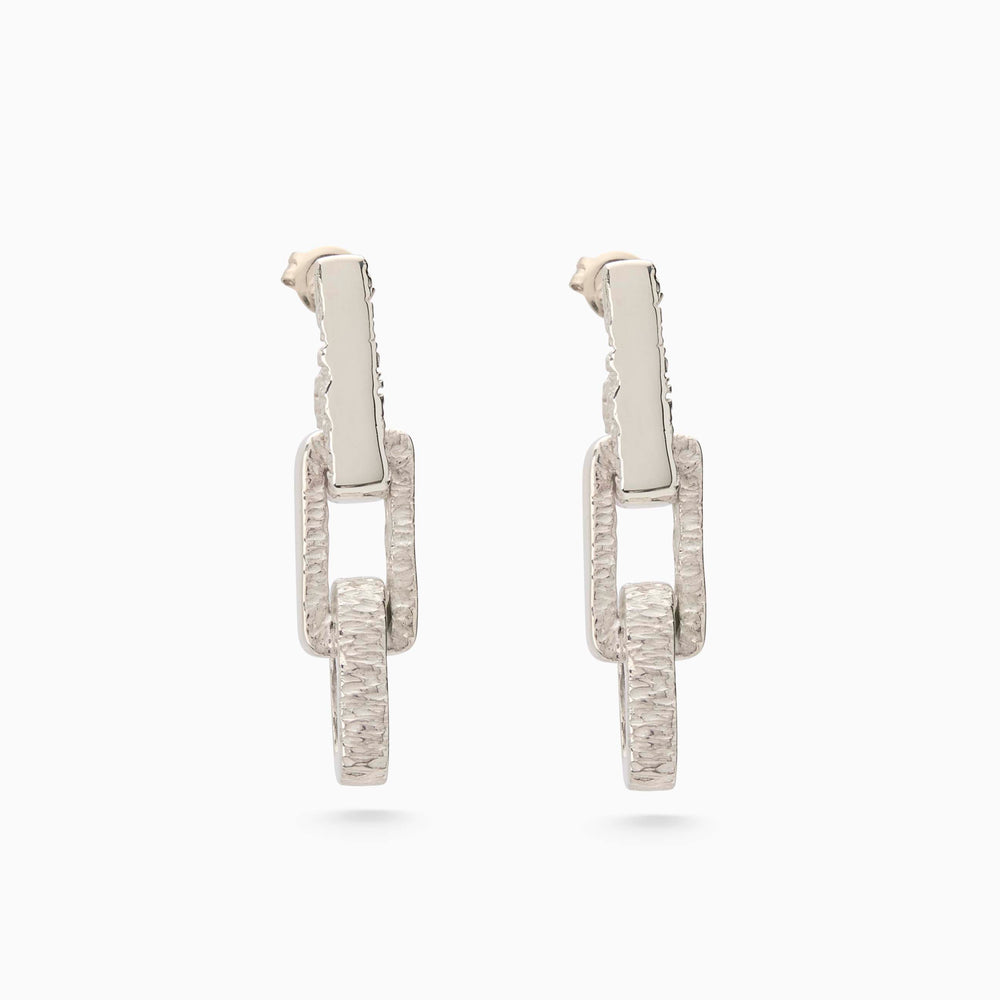 Mini Ember Earring | Silver