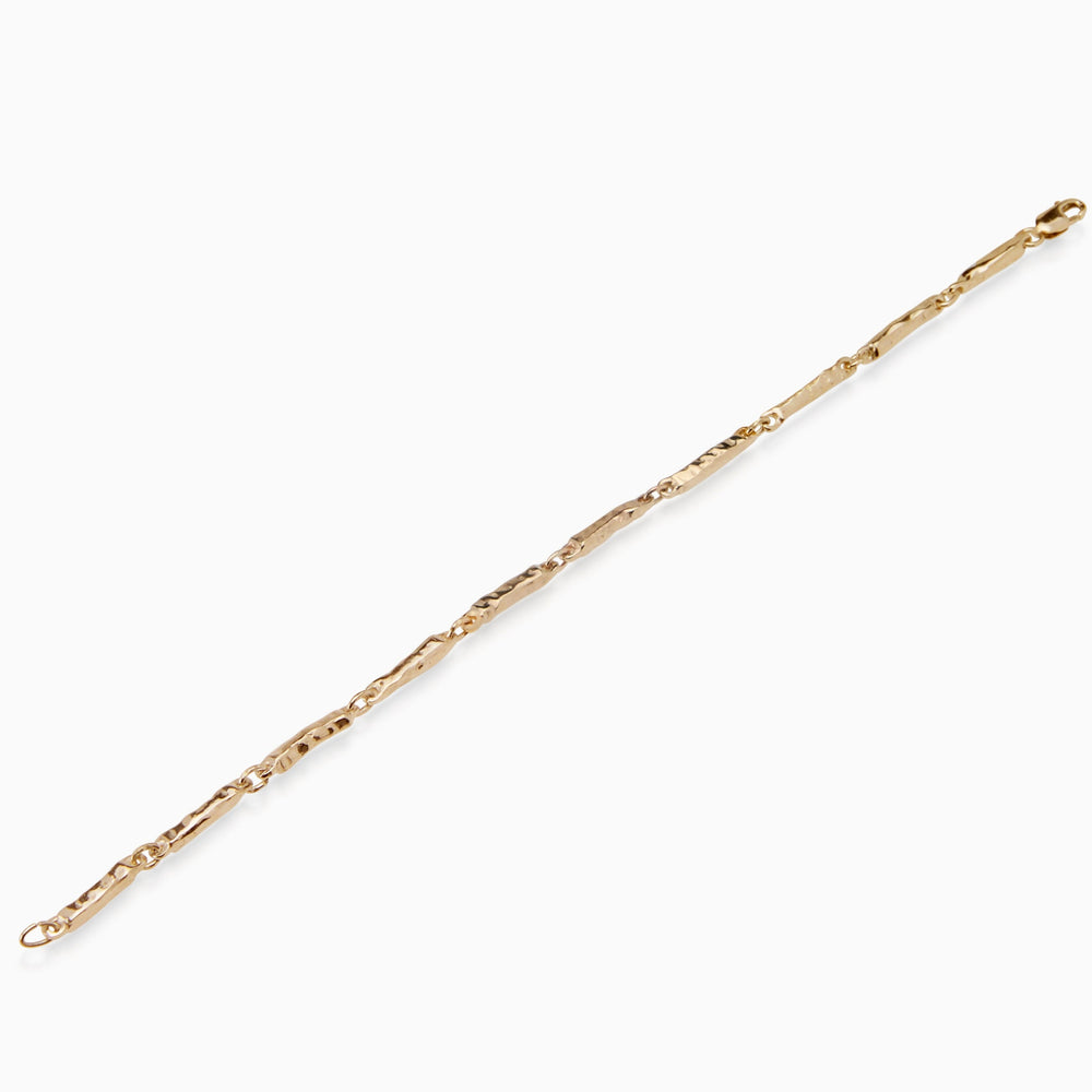 Classic Hammered Bracelet | Yellow Gold