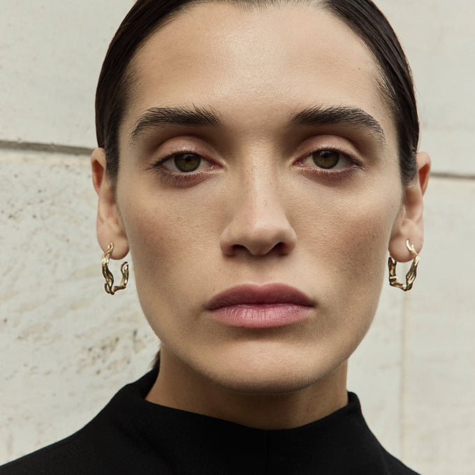Sculpt Hoops | Yellow Gold