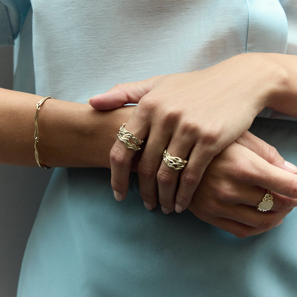 Sculpt Bracelet | Yellow Gold