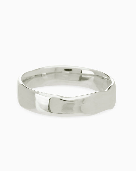 Signature Band Ring | White Gold
