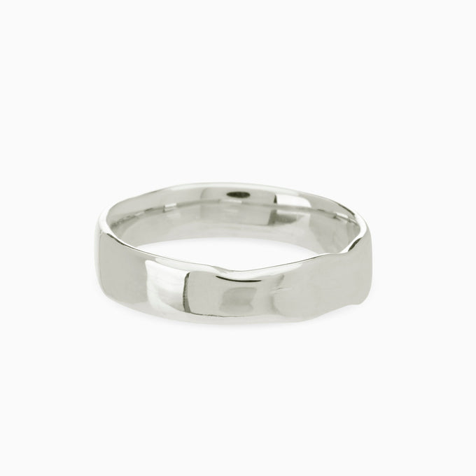 Signature Band Ring | White Gold