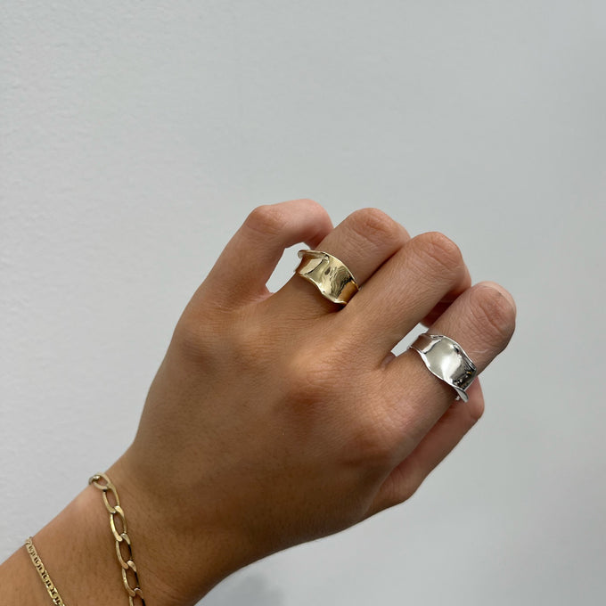 Narrow Flare Ring | Silver