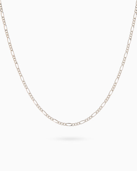 Figaro Chain Necklace | Silver