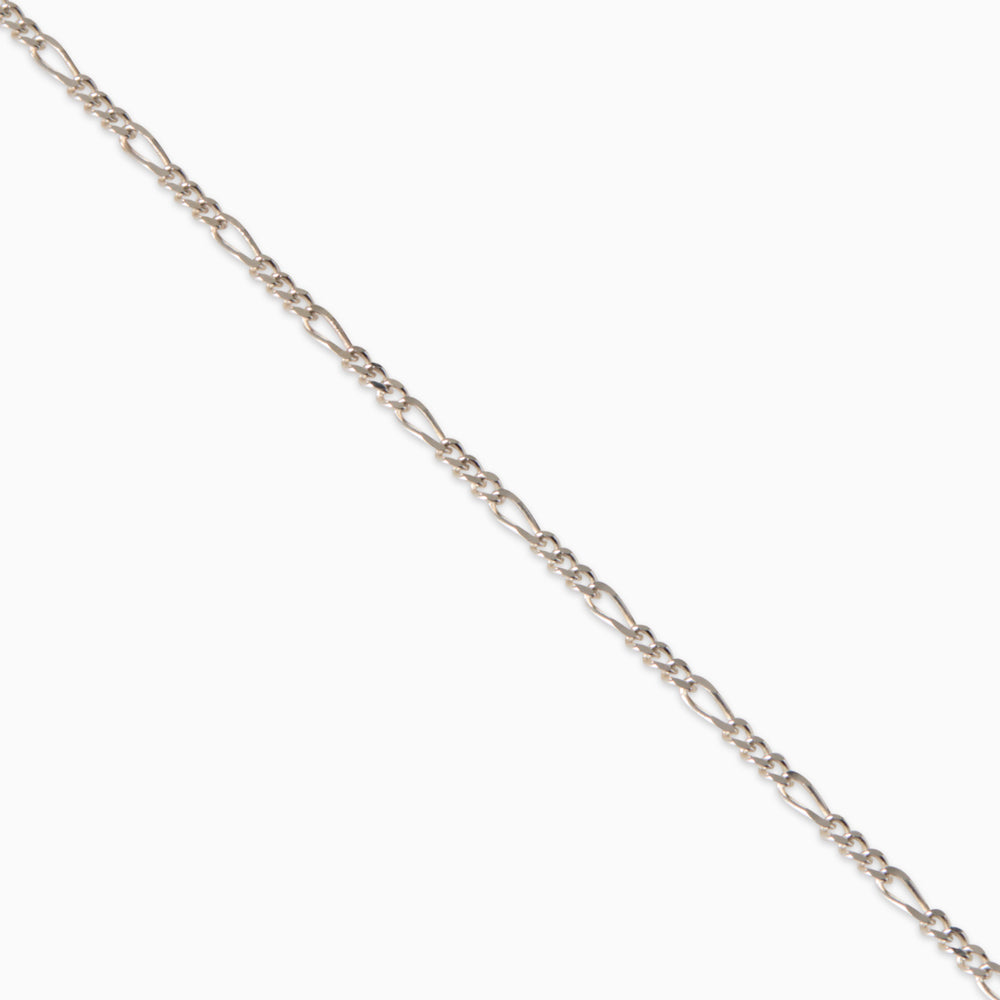 Figaro Chain Necklace | Silver