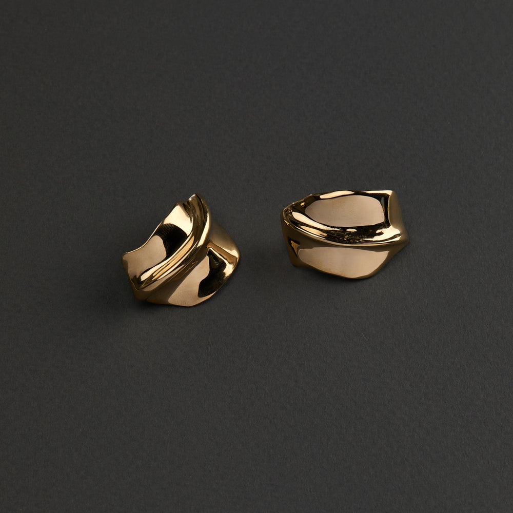 Flow Earrings | Gold