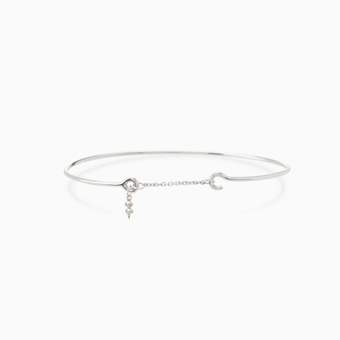 Pendant Weave Bracelet | Silver