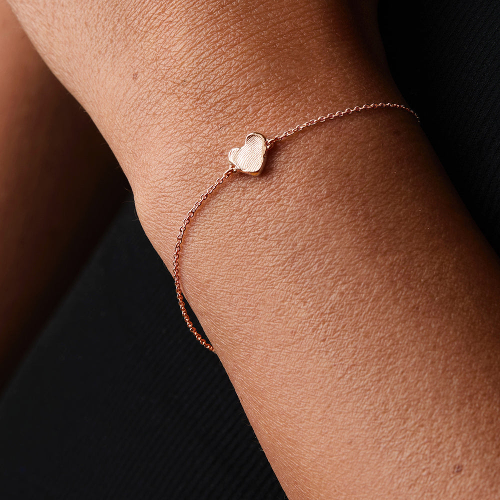 Impression™ Heart Bracelet | Rose Gold
