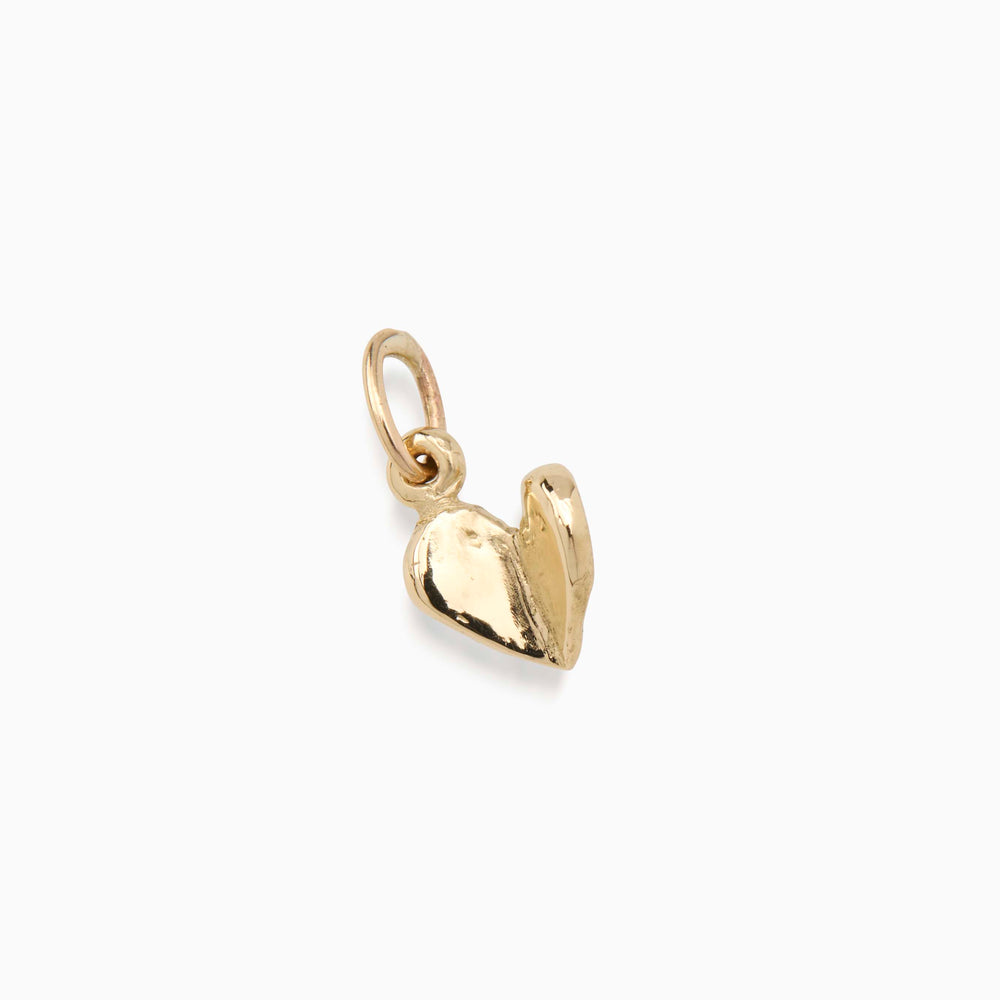 Open Heart Charm | Yellow Gold