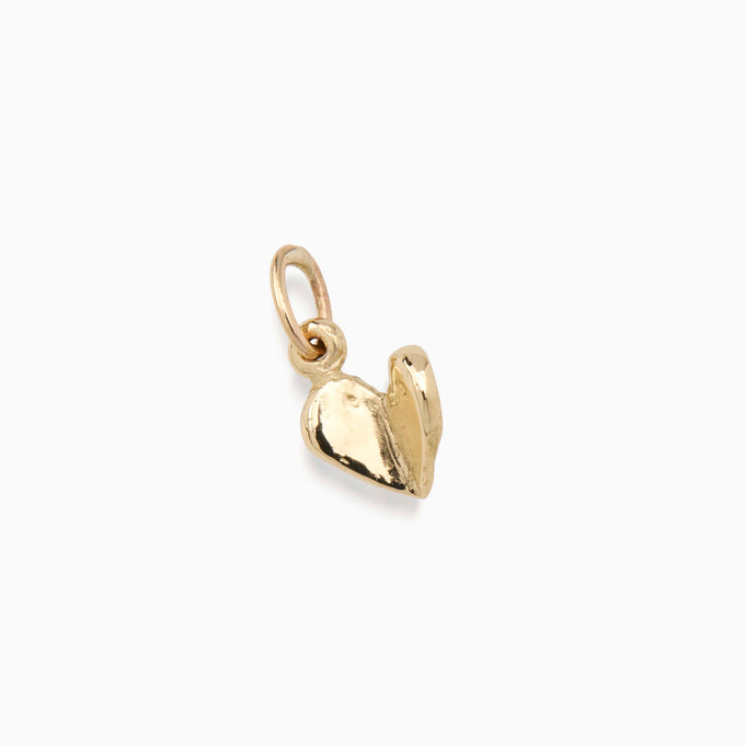 Open Heart Charm | Yellow Gold