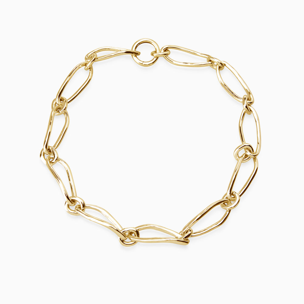 Oval Link Necklace | Gold