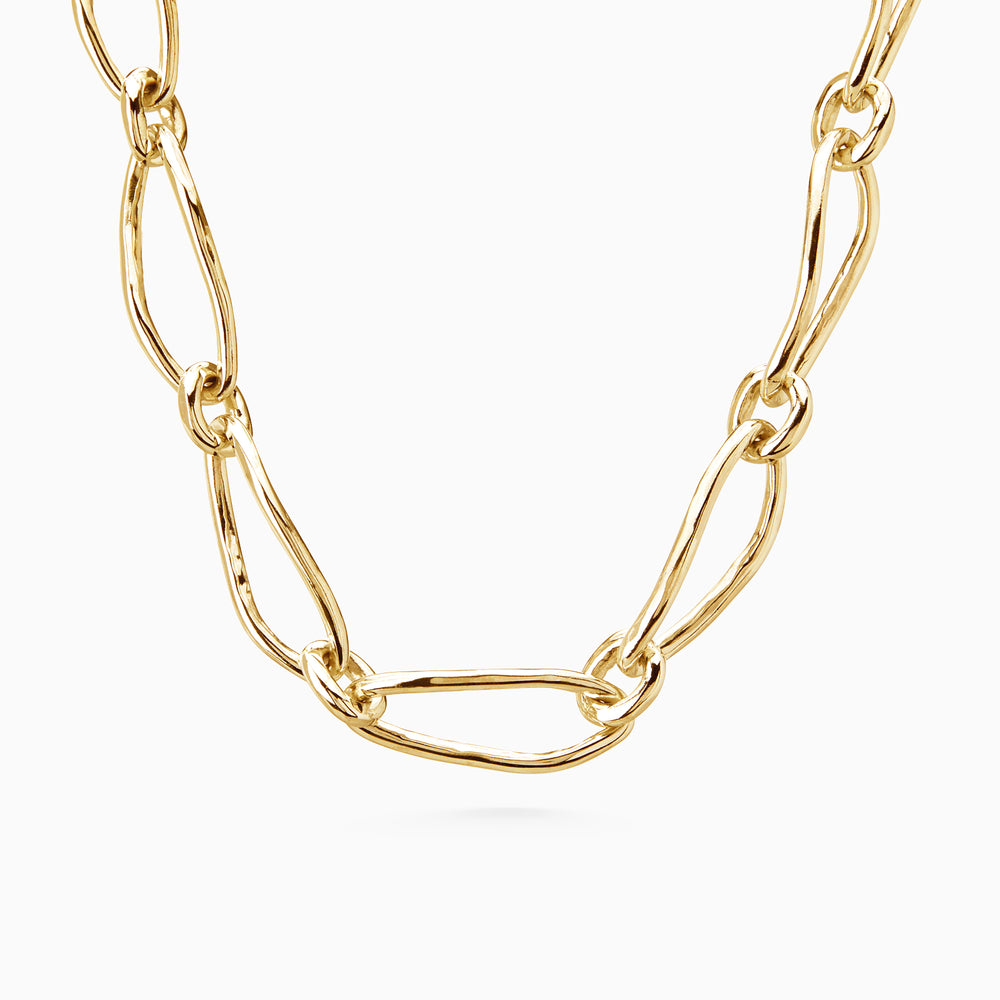 Oval Link Necklace | Gold