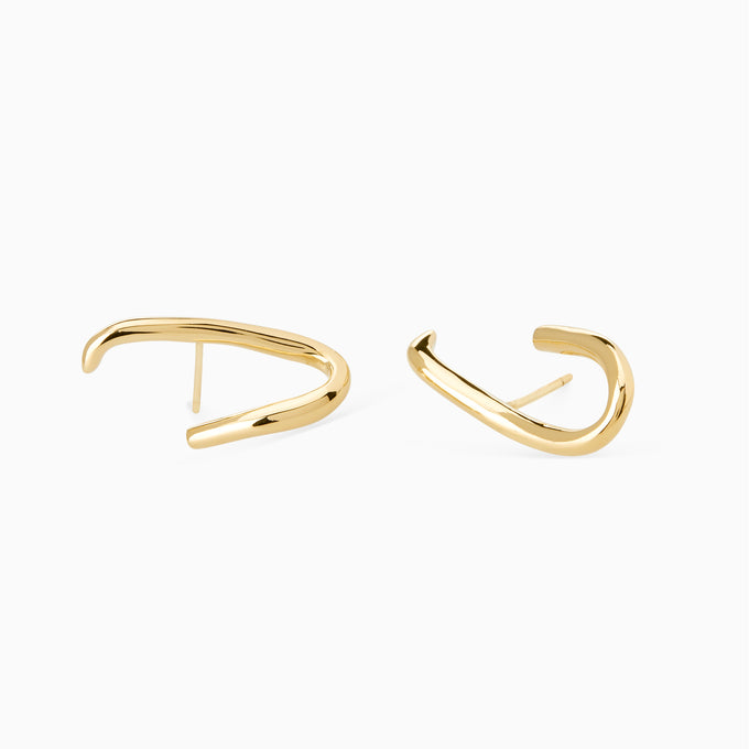 Oval Link Earrings | Gold