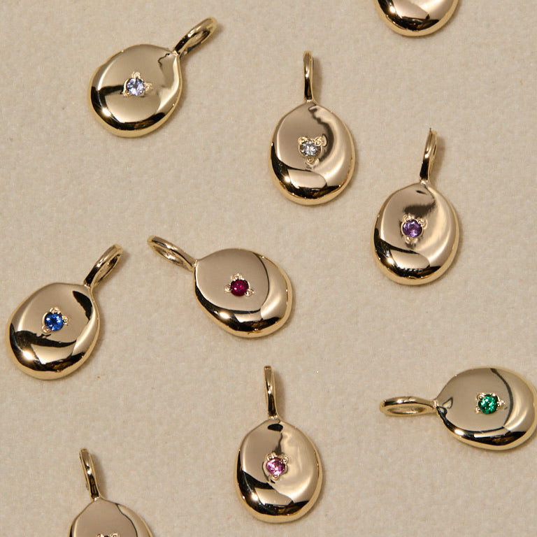 Ingot 2.0 Stone Pendant | Yellow Gold