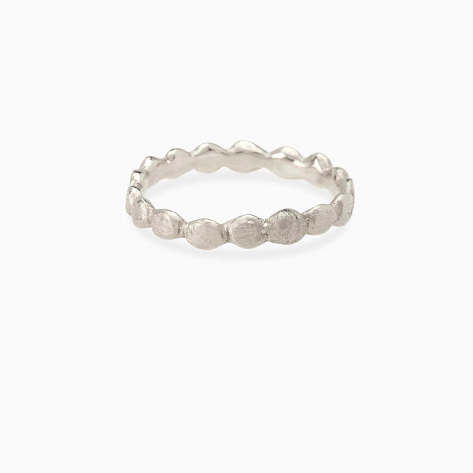Pebble Stack Stone Ring | Silver