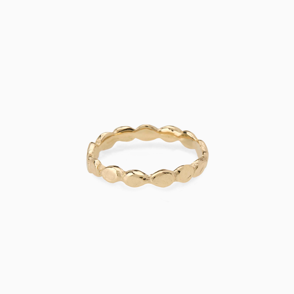 Pebble Stack Ring | Solid Yellow Gold