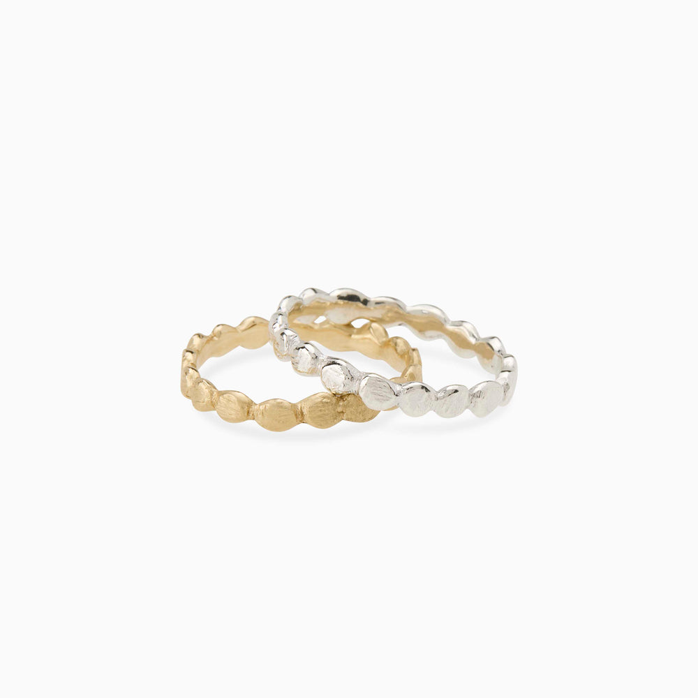 Pebble Stack Stone Ring | Silver
